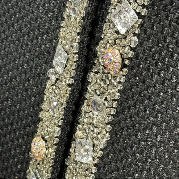 The Collective Works of Bereks 2 Black Evening Jacket Heavily adorned with jewel - Picture 3 of 10